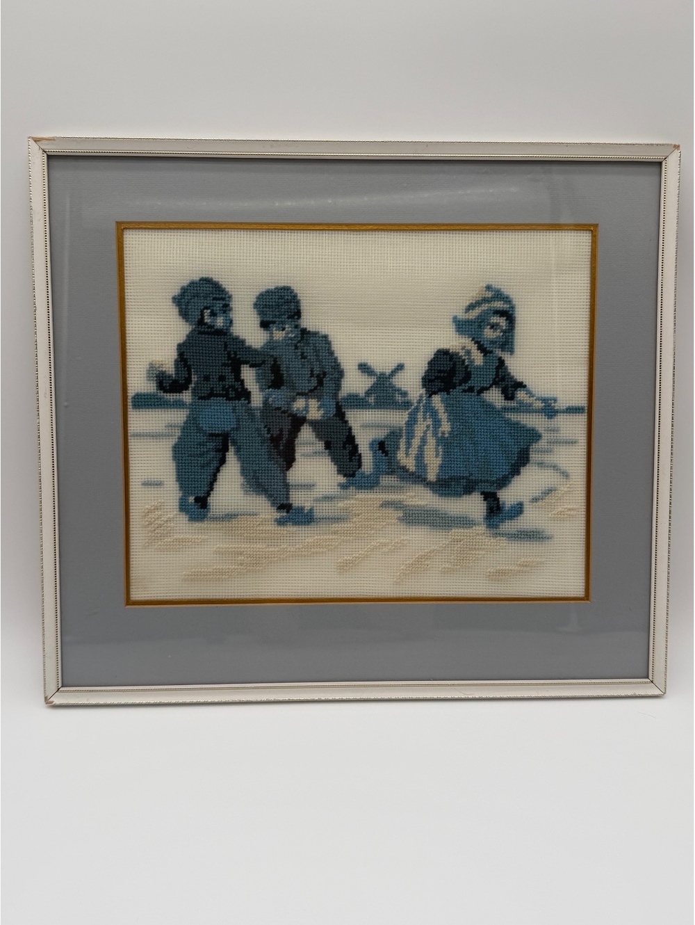Gorgeous vintage Dutch needlepoint art